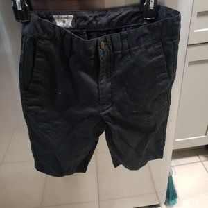 Volcom chino mens shorts black size 28